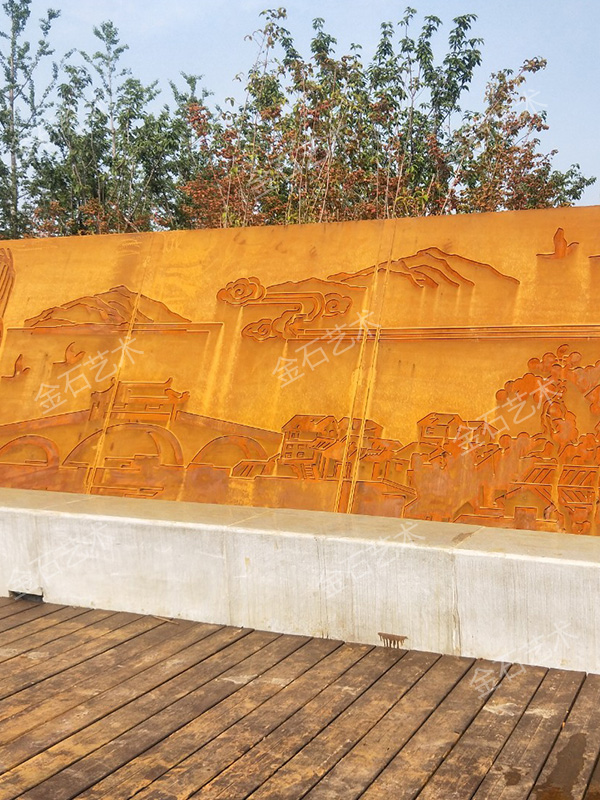 河南耐候钢板雕塑制作